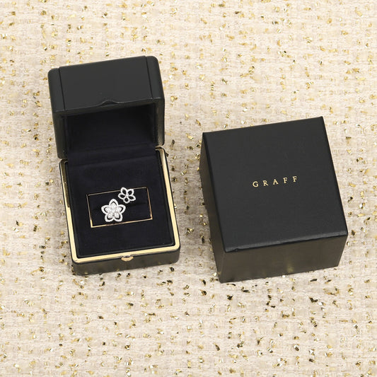 jwild flower two flower silver ring za210