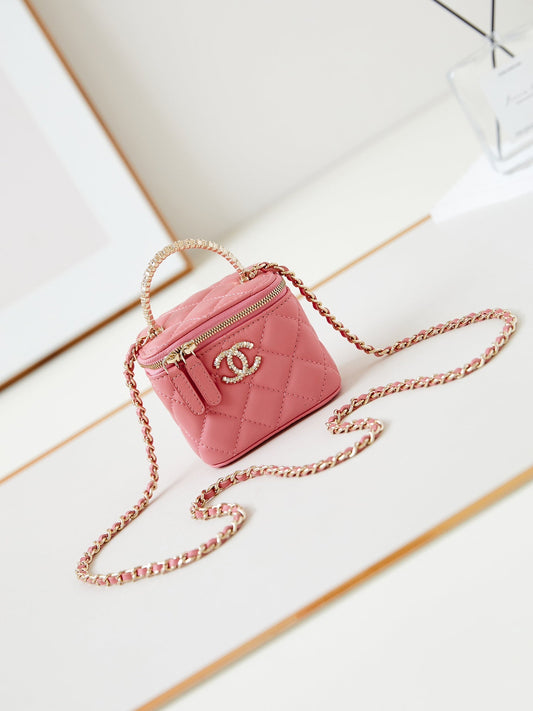 11CM pink long box shoulder handbag AP4205