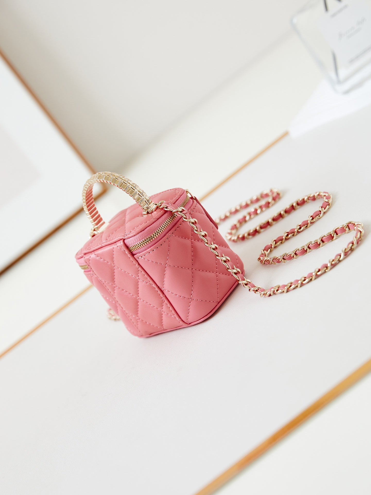 11CM pink long box shoulder handbag AP4205