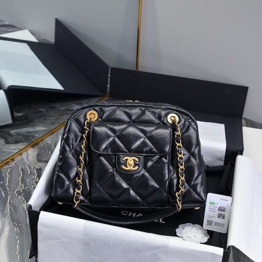 21cm black 24b crossbody single shoulder bowling bag as4905