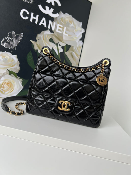 22 5cm black 23c cross shoulder bag cha58