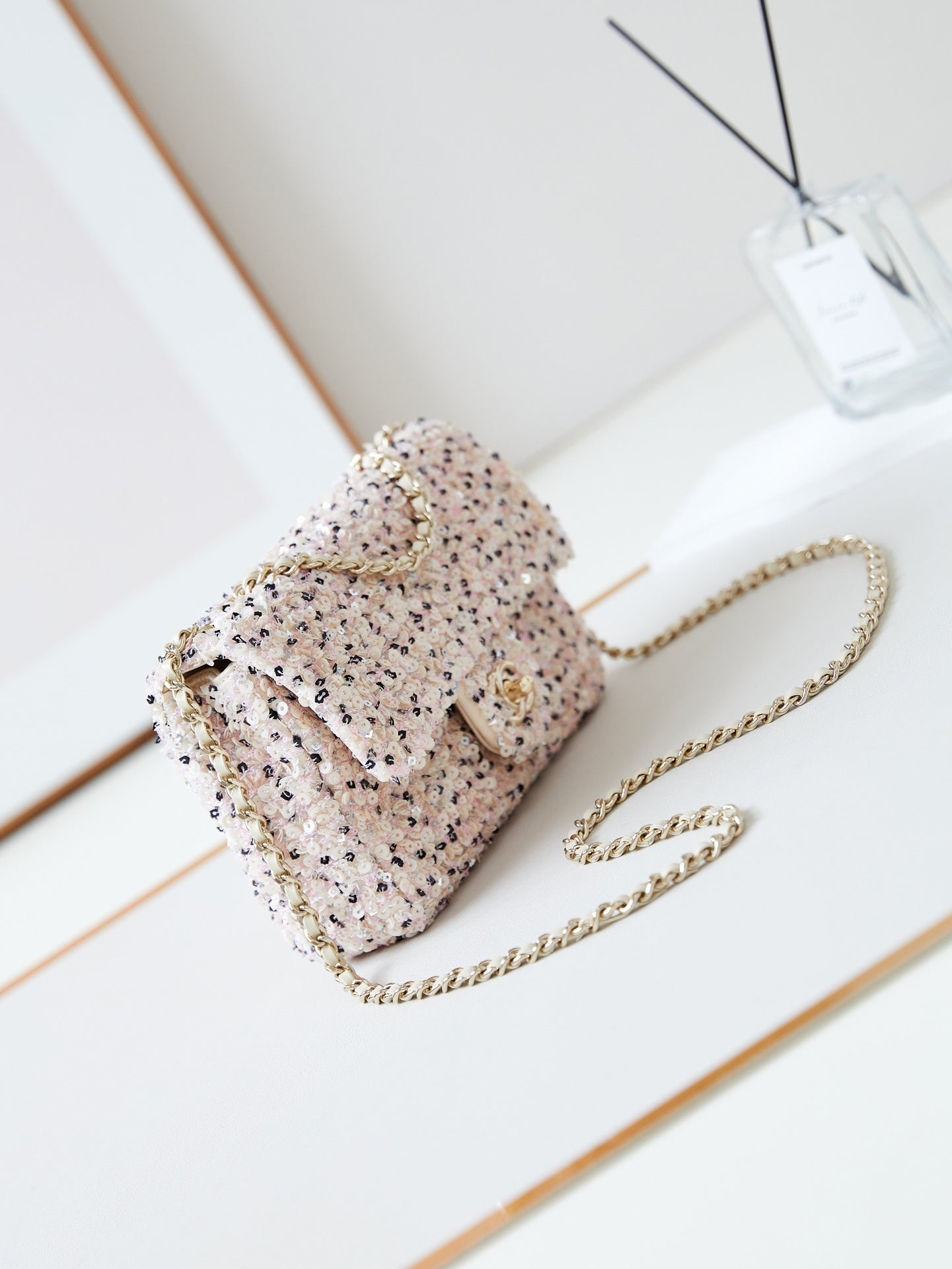 CHA 14CM off white crossbody shoulder bag AS4298