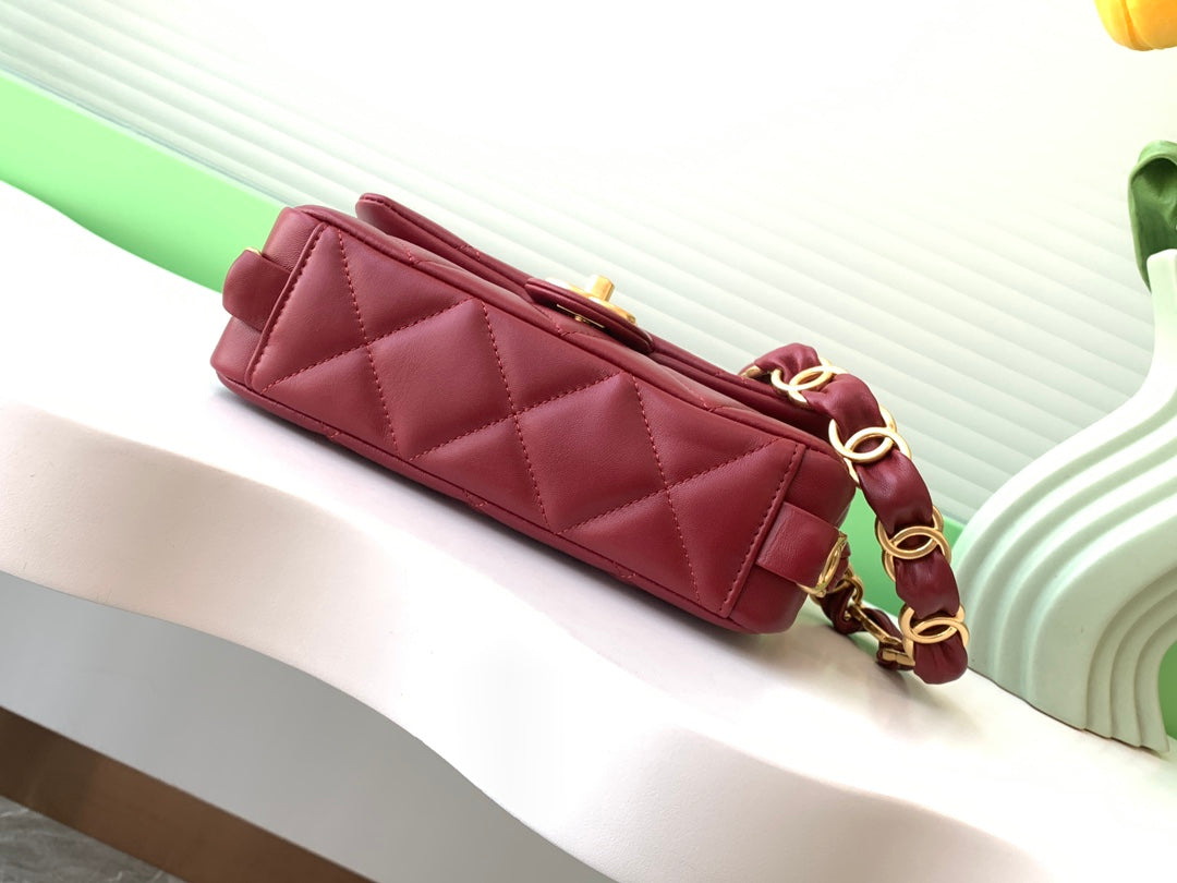 cha 14cm red crossarm underarm bag as5174