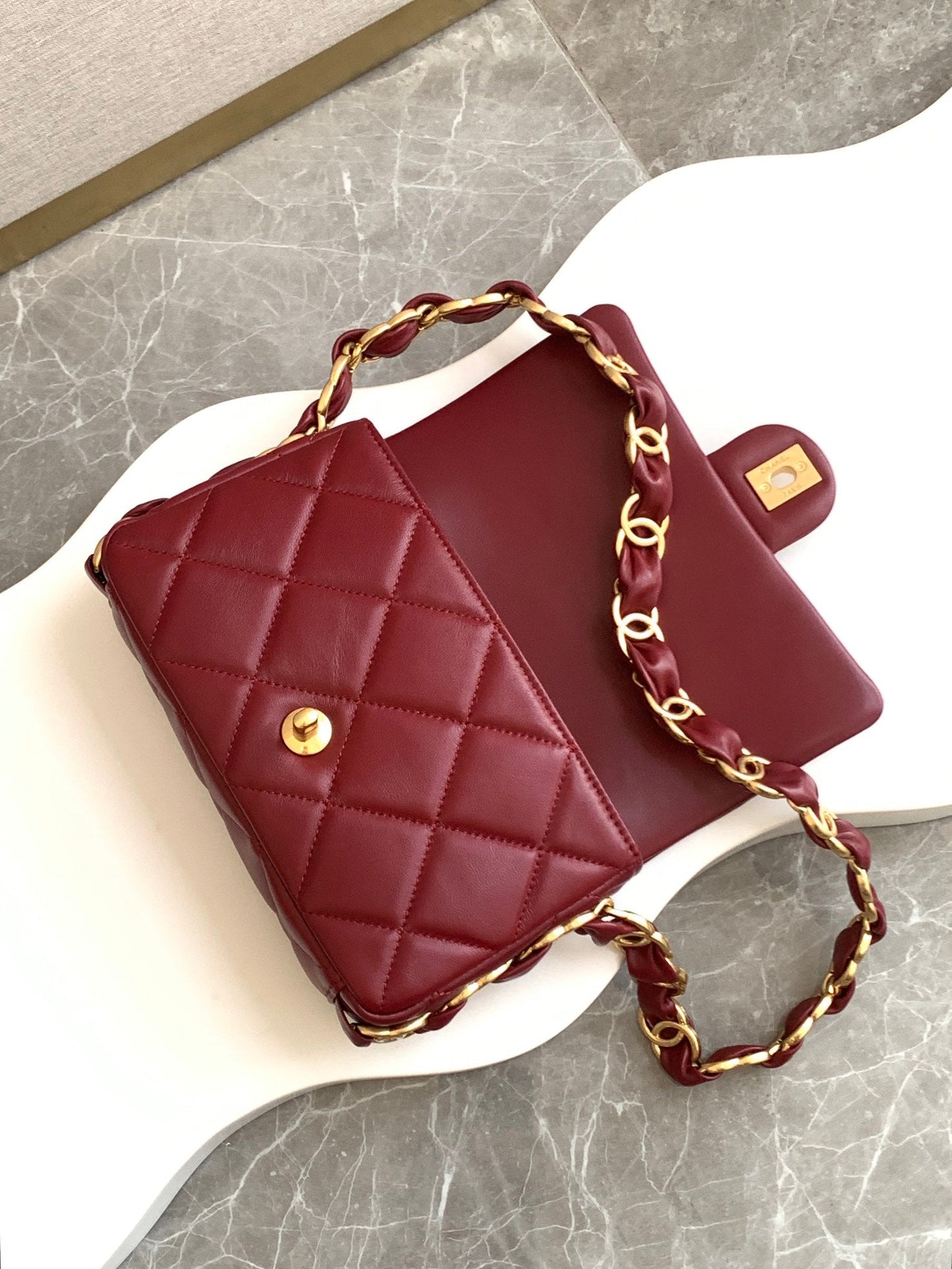 cha 14cm red crossarm underarm bag as5174