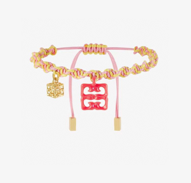 colored yellow gold hand rope sla189