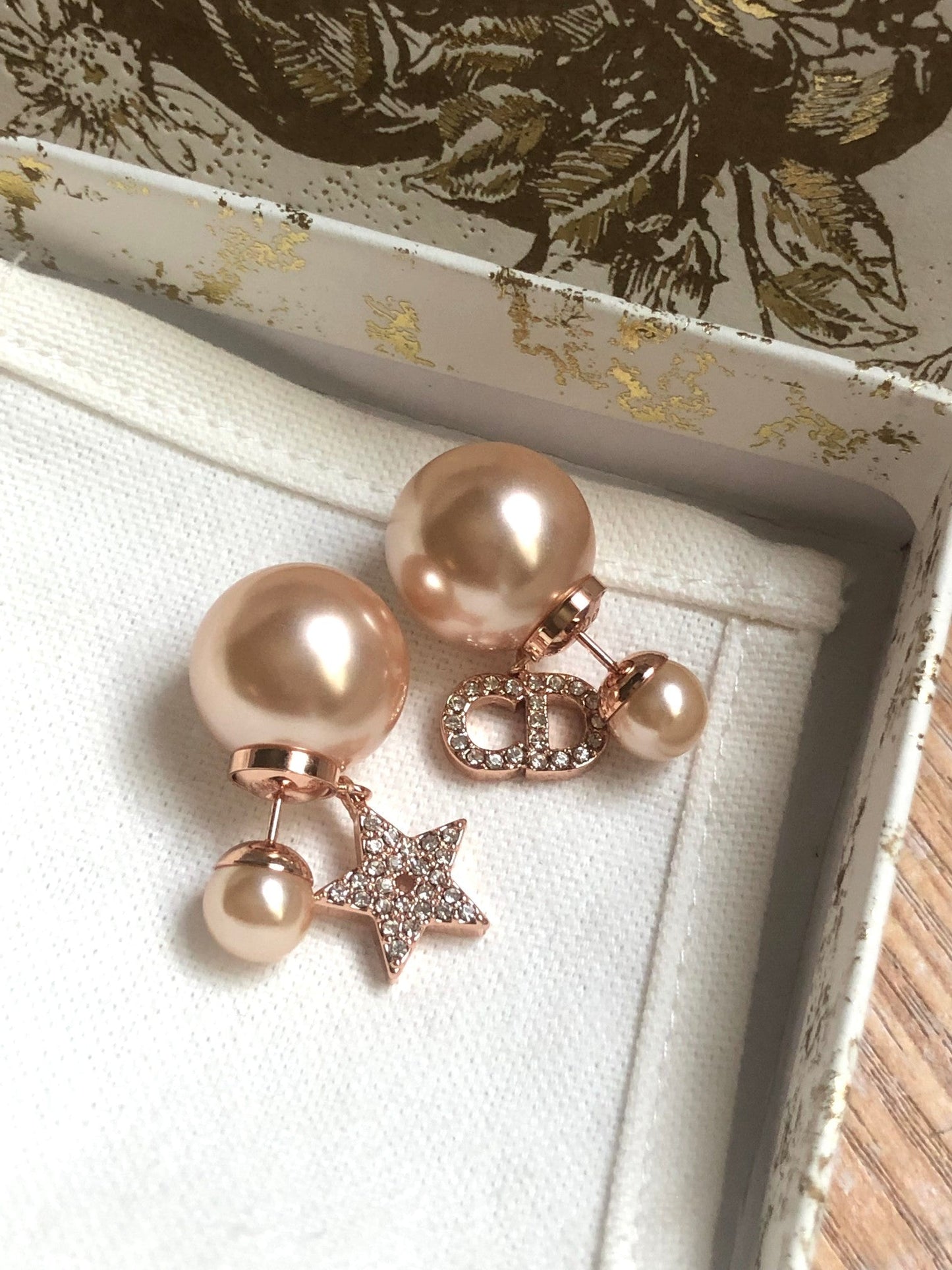 CD pentagram pearl earrings EHA694