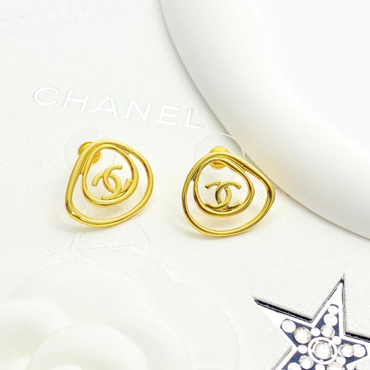 Hollow out irregular retro earrings EHA738