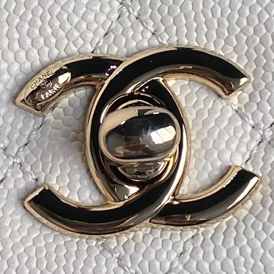 11 5cm white 24k ultra mini coco handle shoulder bag ap4244