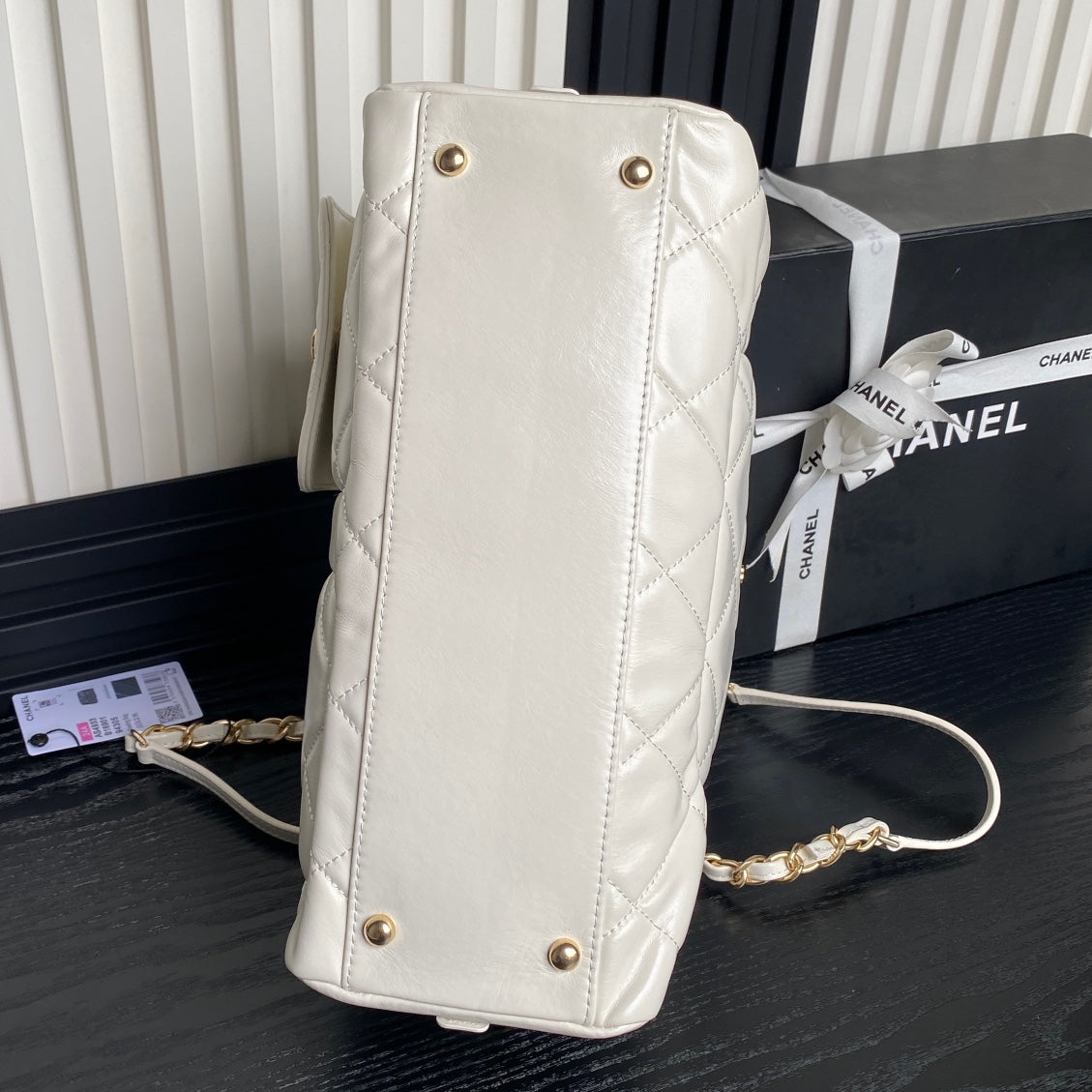 29CM white 24A cowhide crossbody shoulder bag AS4933