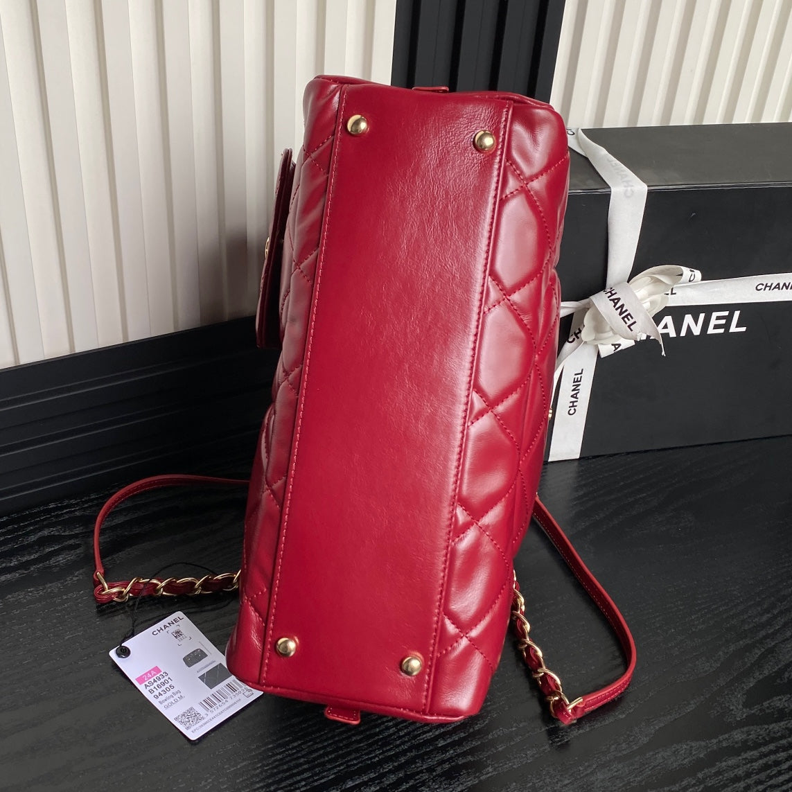 29CM red 24A cowhide crossbody shoulder bag AS4933