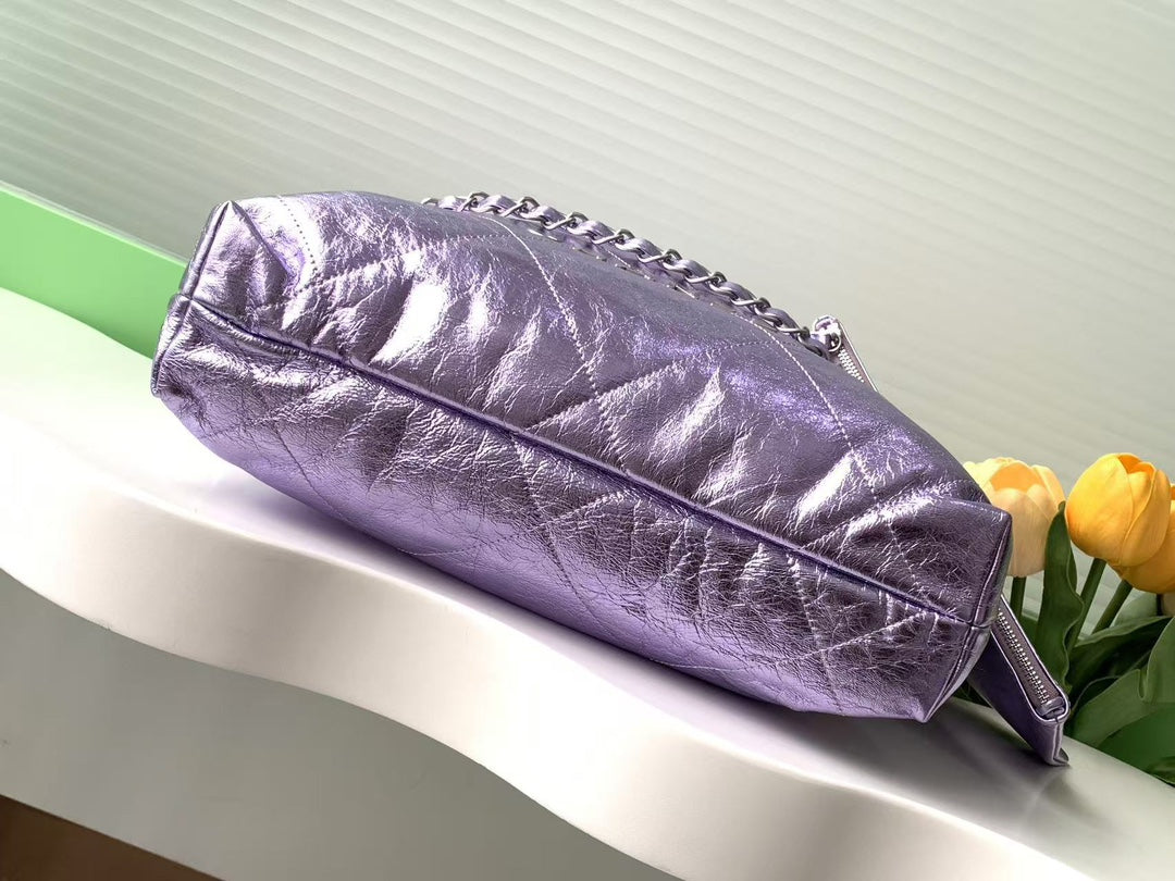 35CM Purple 25C Color Garbage Bag Shoulder Bag AS3260