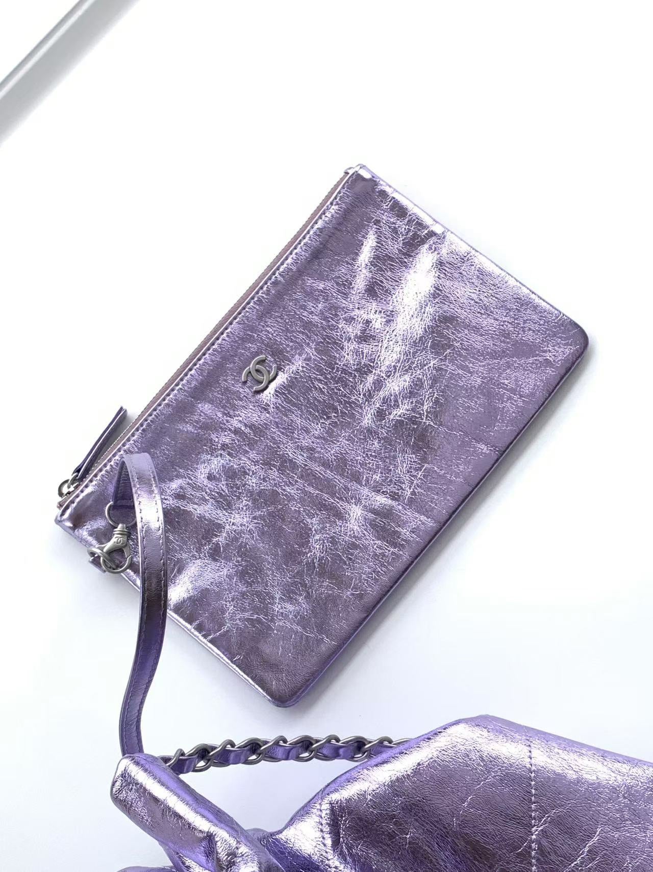 35CM Purple 25C Color Garbage Bag Shoulder Bag AS3260