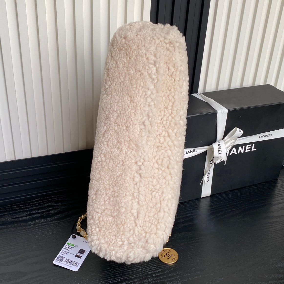 cha 35cm light pink 24k underarm shoulder bag as3260