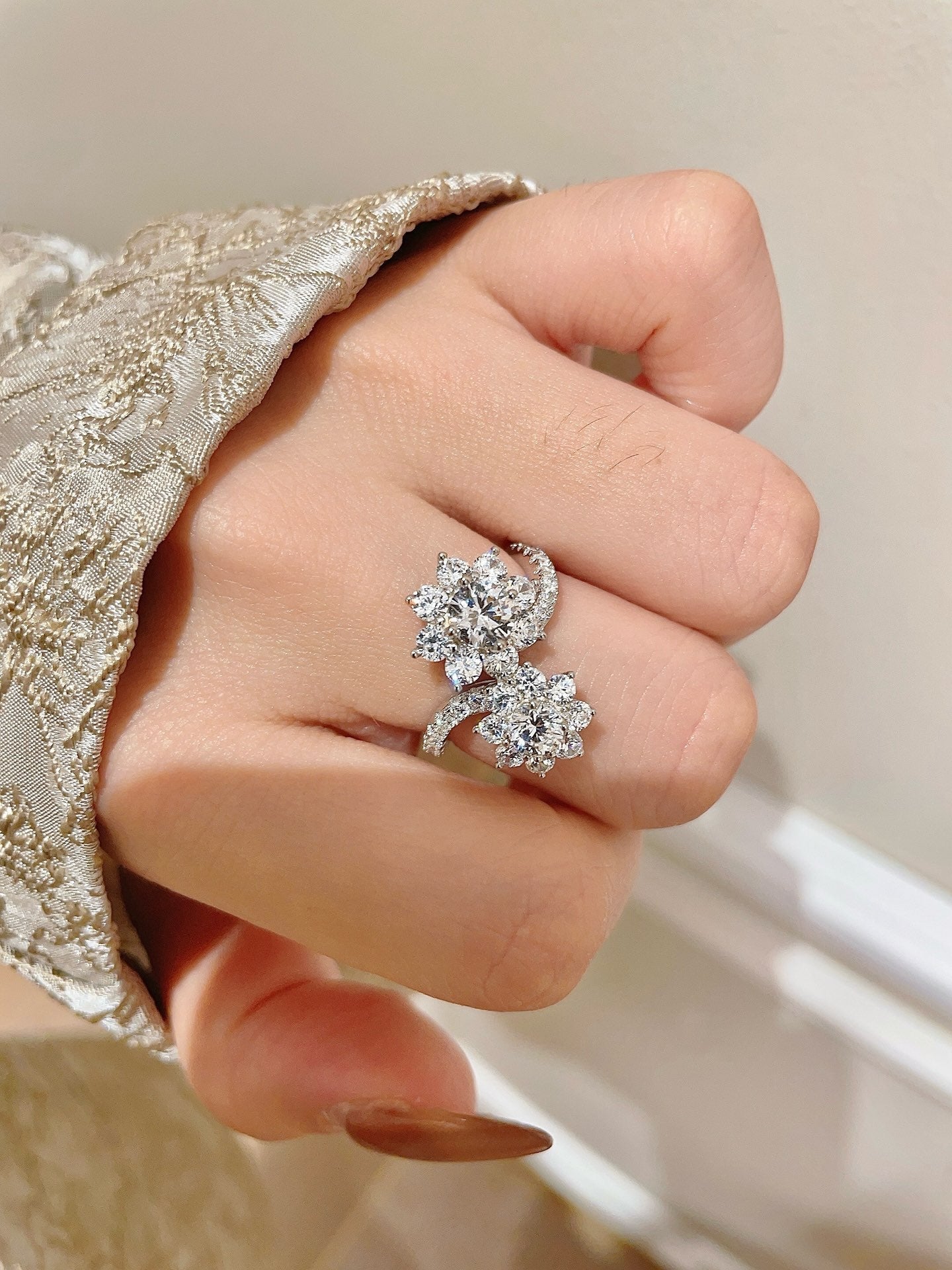 sunflower silver ring jza213