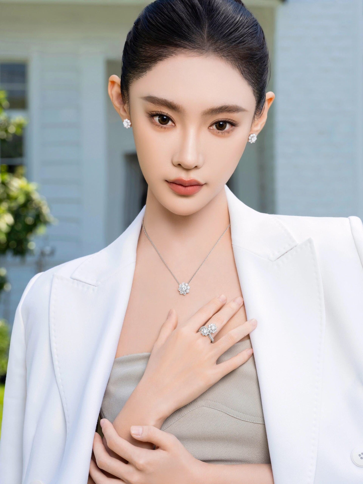 sunflower silver ring jza213