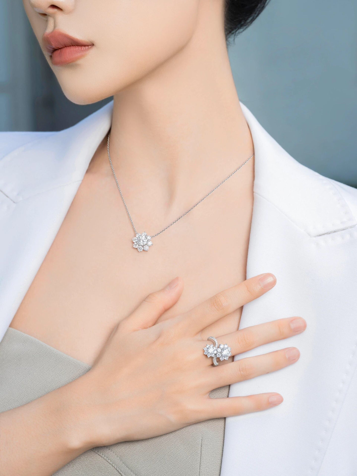 sunflower silver ring jza213