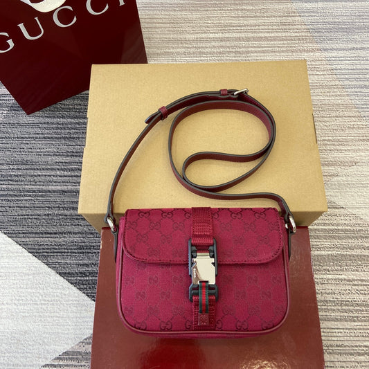 gg 20cm red crossbody bag shoulder bag 802100
