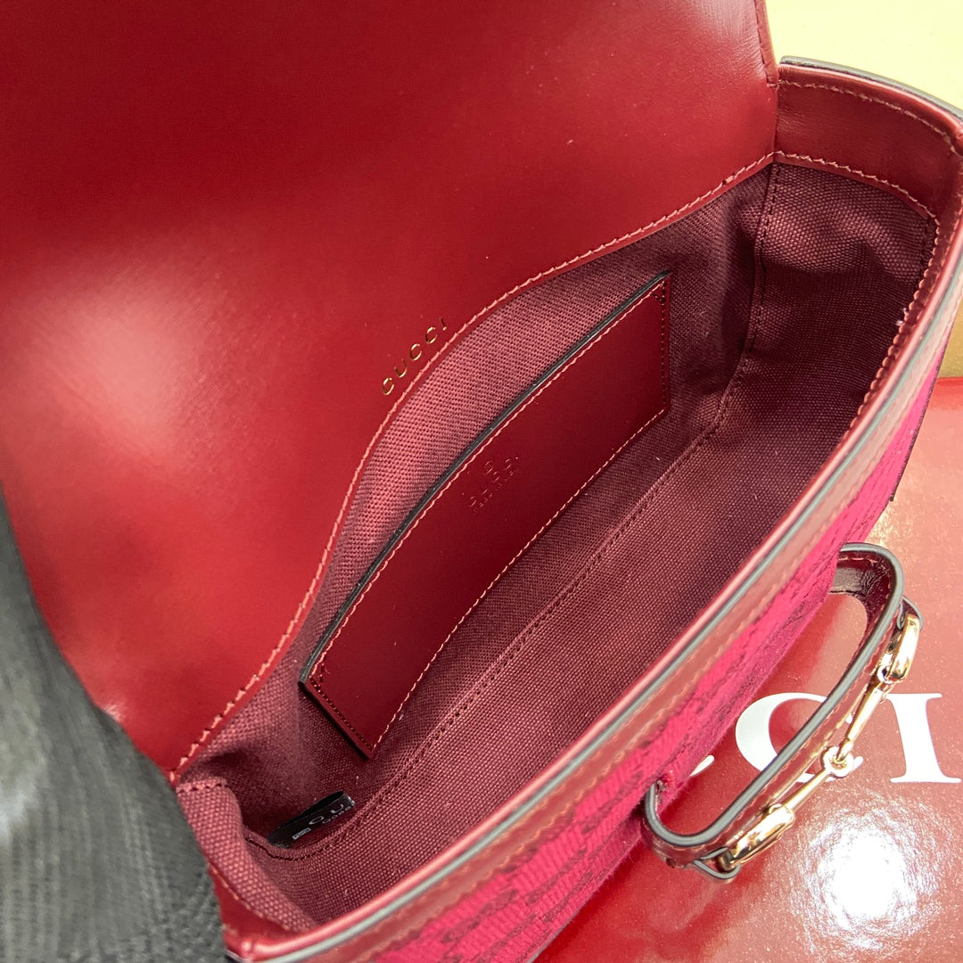 20 5cm horsed mini red shoulder saddle bag 658574