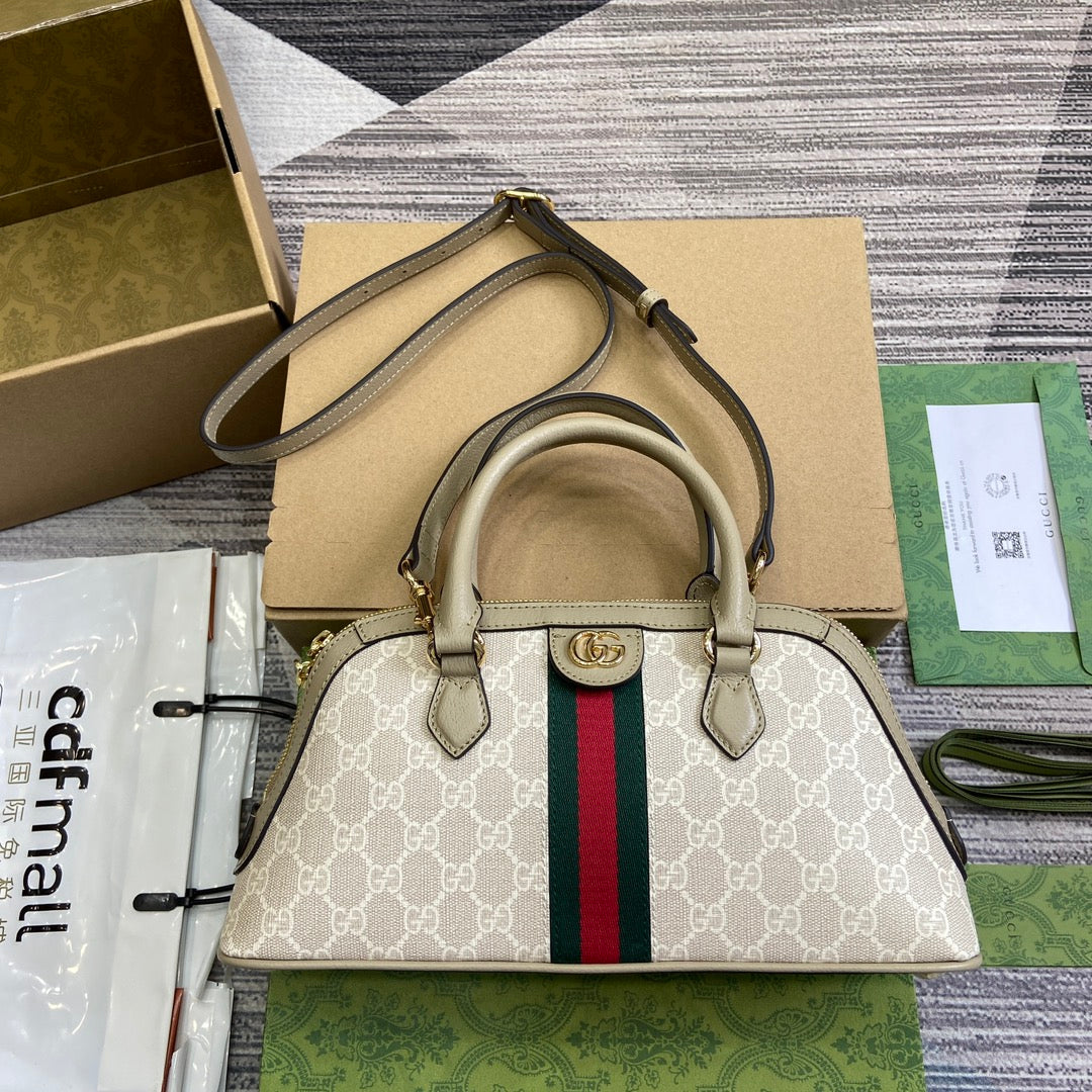 ophidia series 31 5cm oat colored handbag 795249