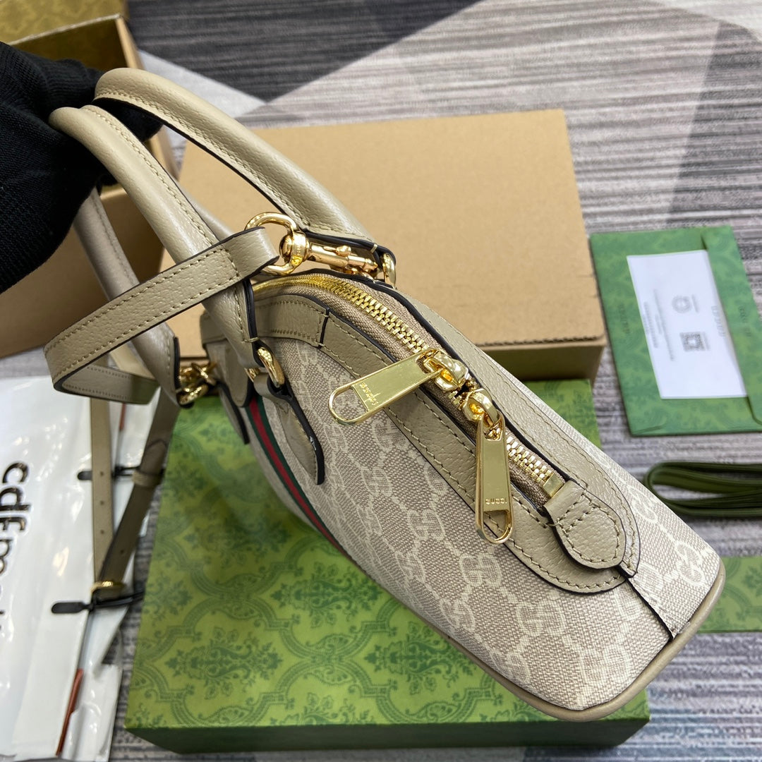 ophidia series 31 5cm oat colored handbag 795249