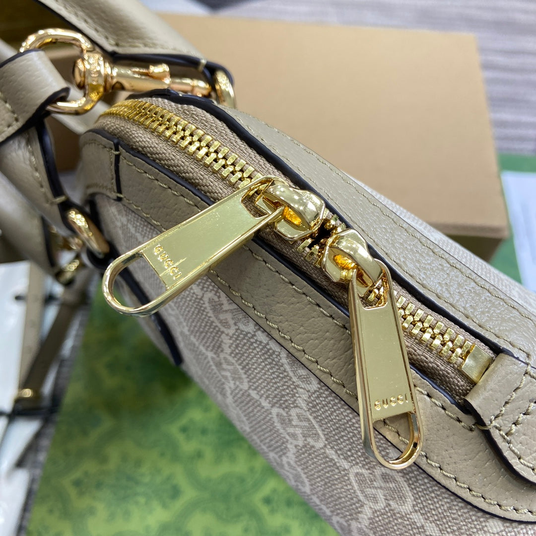 ophidia series 31 5cm oat colored handbag 795249