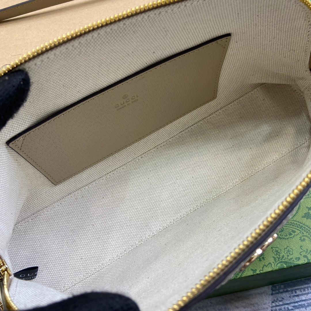 ophidia series 31 5cm oat colored handbag 795249