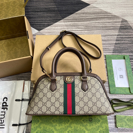 ophidia series 31 5cm brown handbag 795249