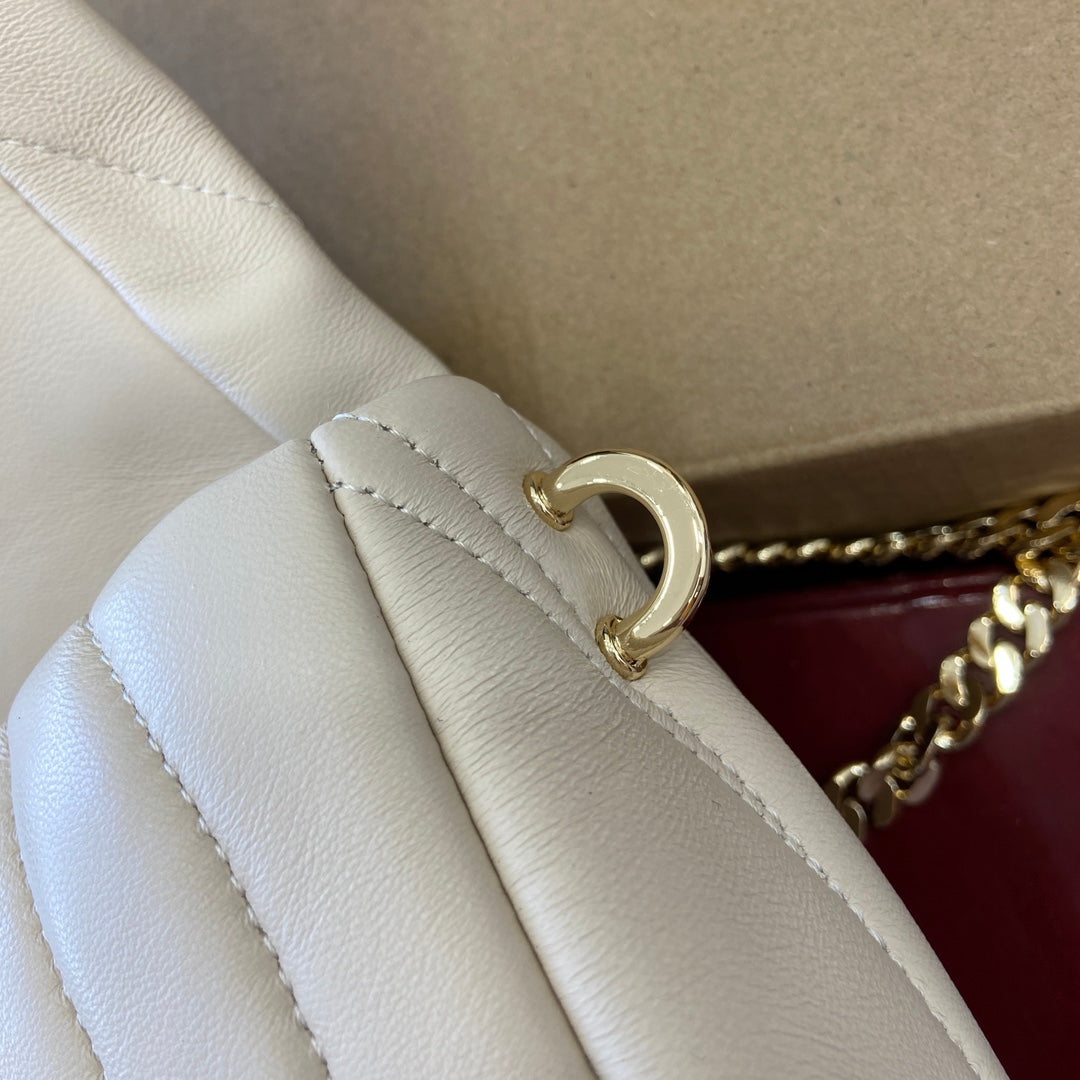 GG 25.9CM Milano white crossbody handbag 806016