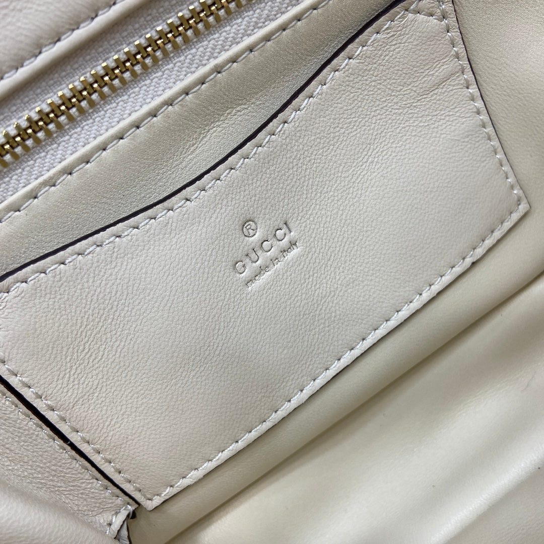 GG 25.9CM Milano white crossbody handbag 806016