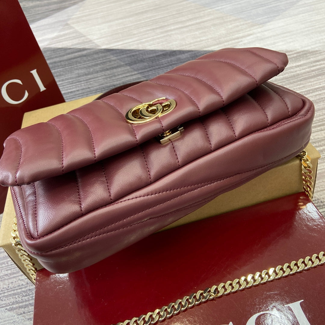 25.9CM Milano wine red crossbody handbag 806016