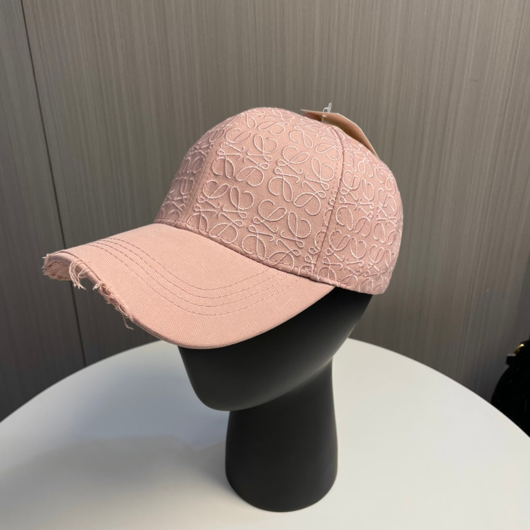 Pink duckbill cap embroidered baseball cap MZA85