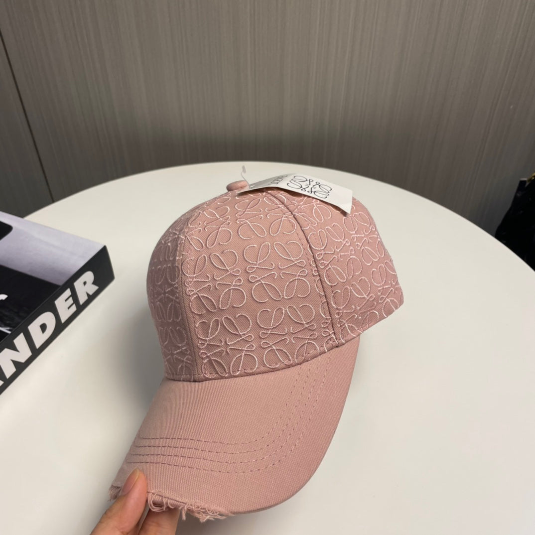 Pink duckbill cap embroidered baseball cap MZA85