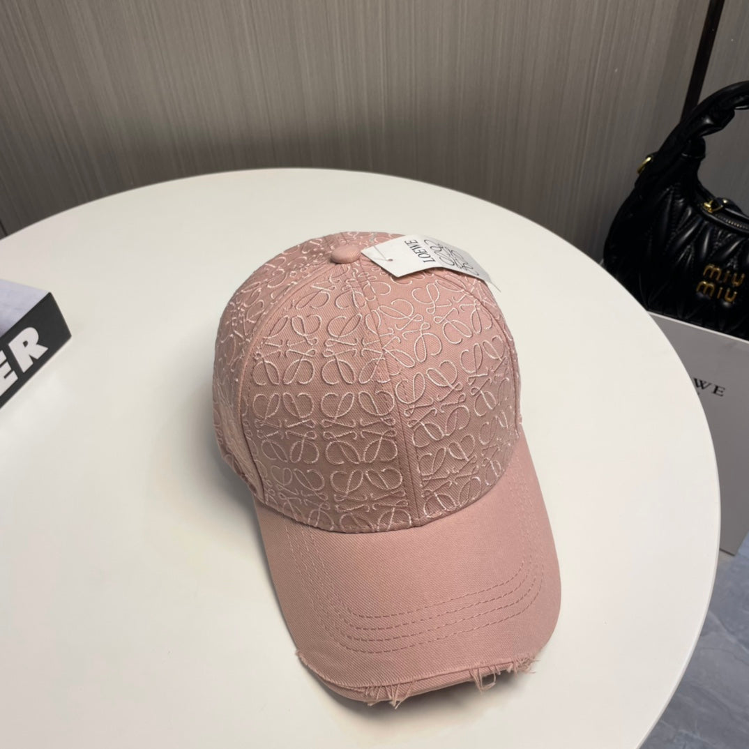 Pink duckbill cap embroidered baseball cap MZA85