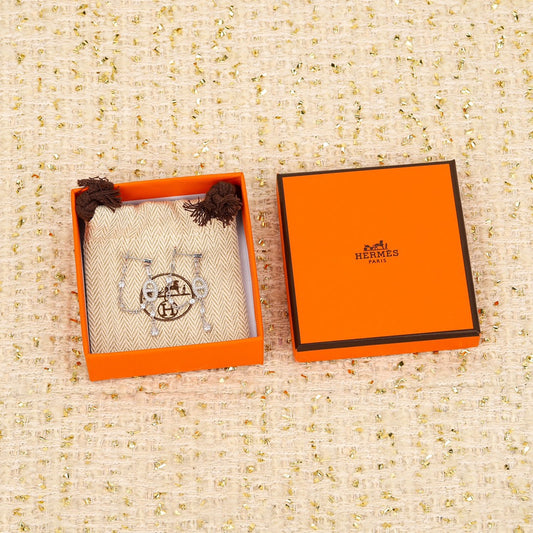 classic pig nose silver earrings eha759