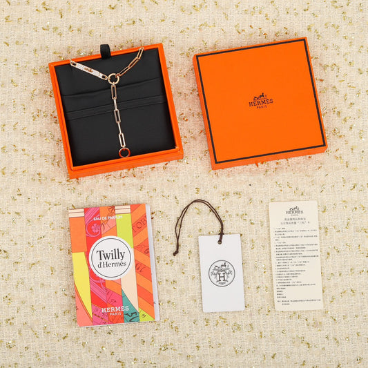 h kely rose gold necklace xla458