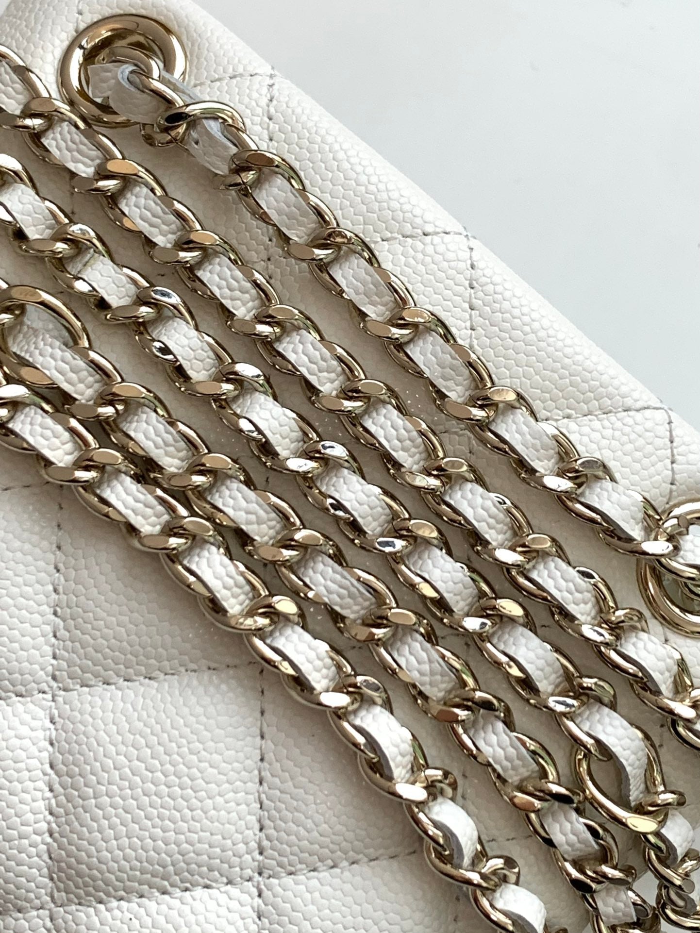 cha 25cm samini tote white shoulder bag ap4422