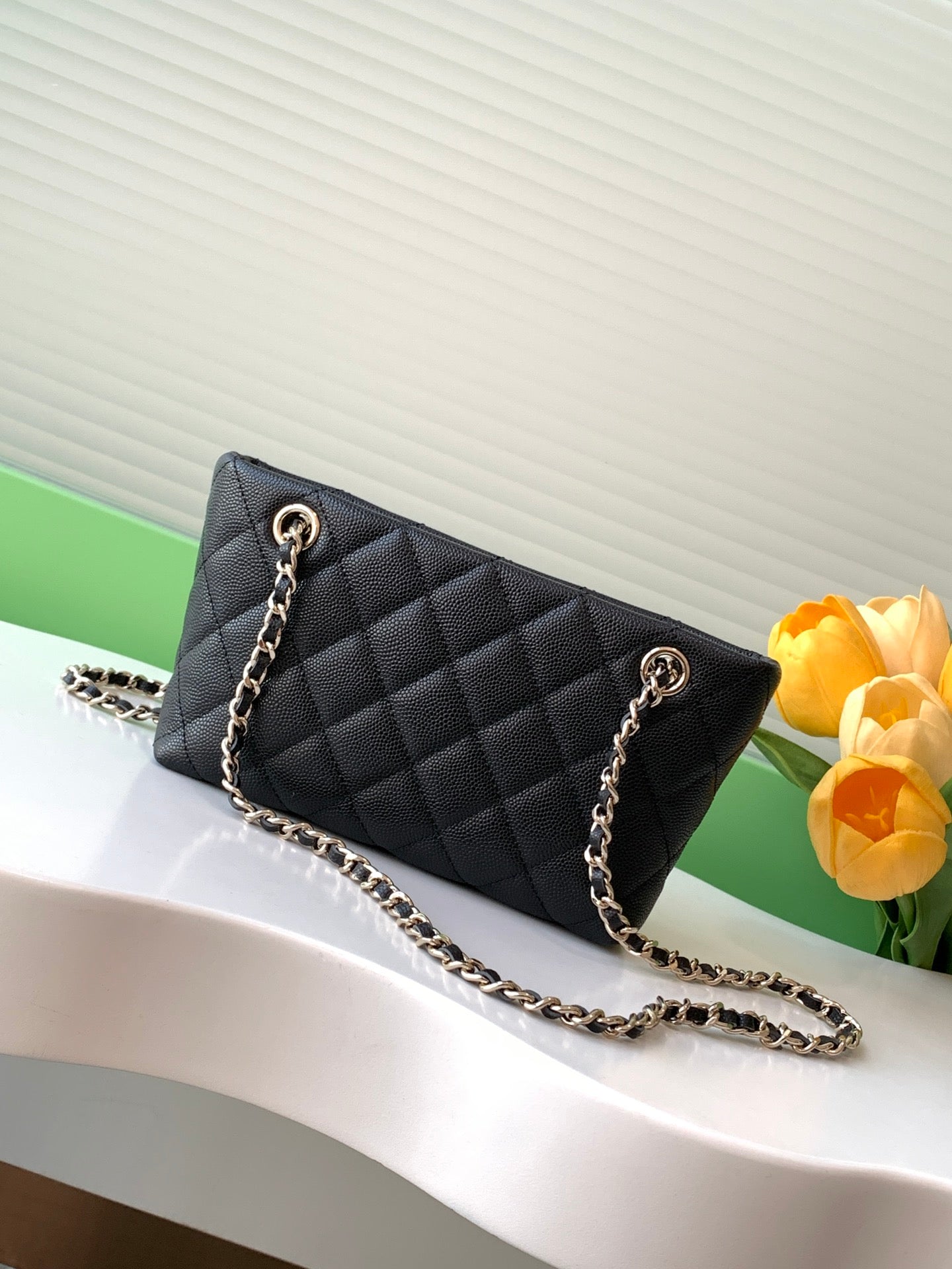 25cM sAmini tote black crossbody shoulder bag AP4423