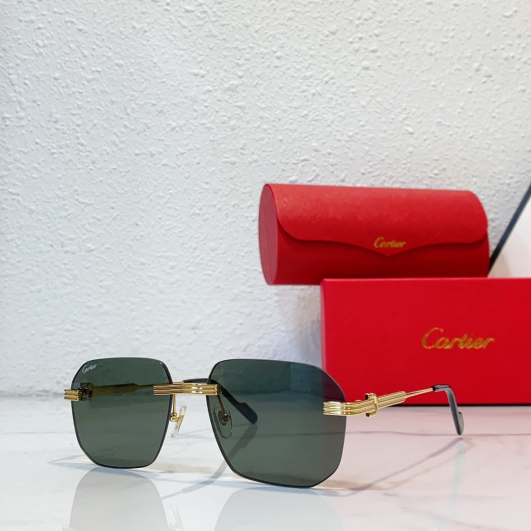 sunglasses metal frameless cut edge sunglasses yjb119