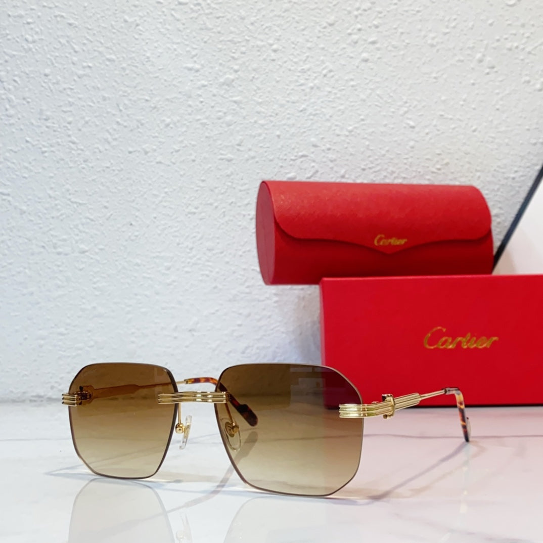 sunglasses metal frameless cut edge sunglasses yjb119