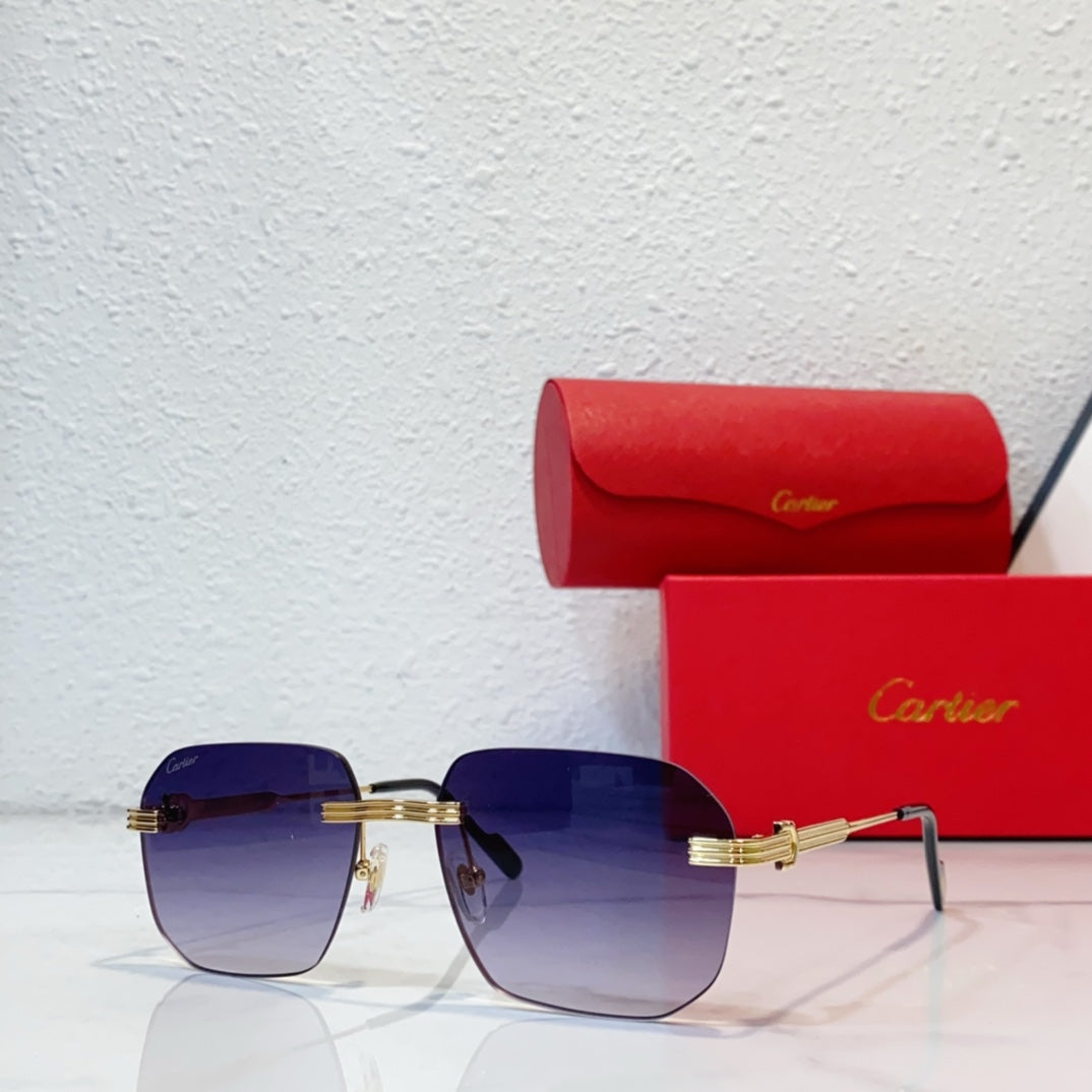 sunglasses metal frameless cut edge sunglasses yjb119