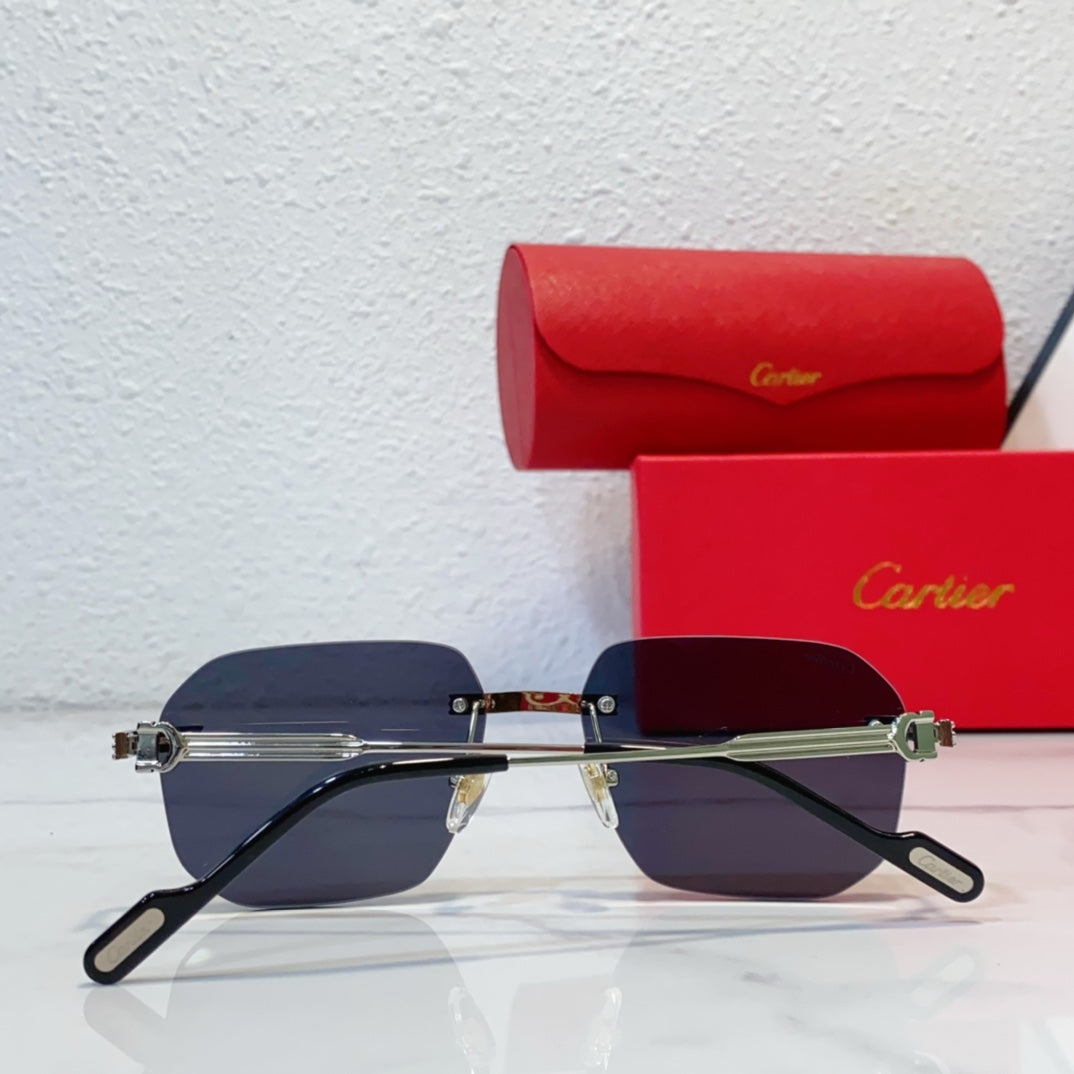 sunglasses metal frameless cut edge sunglasses yjb119