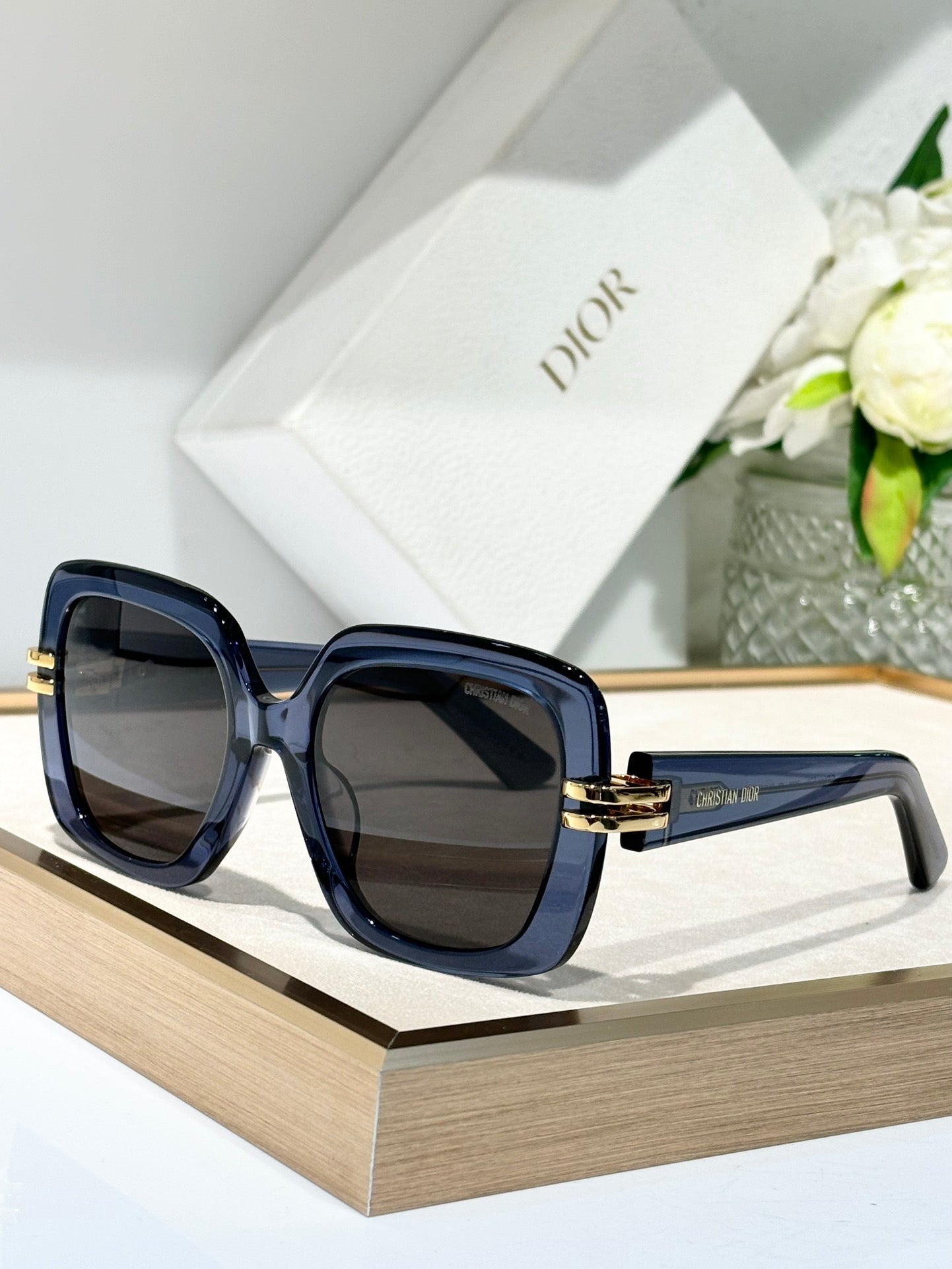 Large Box Face Covering Sunglasses, Casual Versatile Sunglasses YJB127