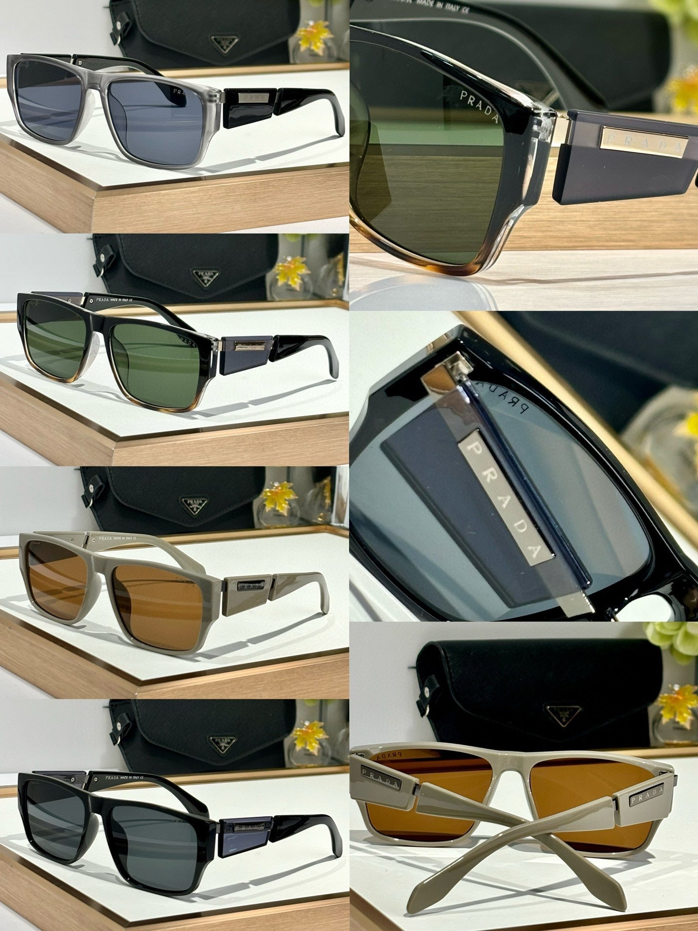 Fashion Splicing Sunglasses Box Sunglasses YJB134