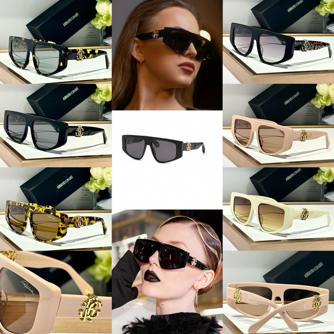 American oversized black frame sunglasses YJB136