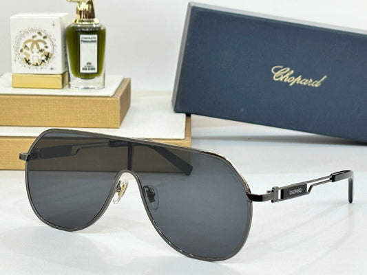 metal elliptical connected large frame sunglasses yjb138