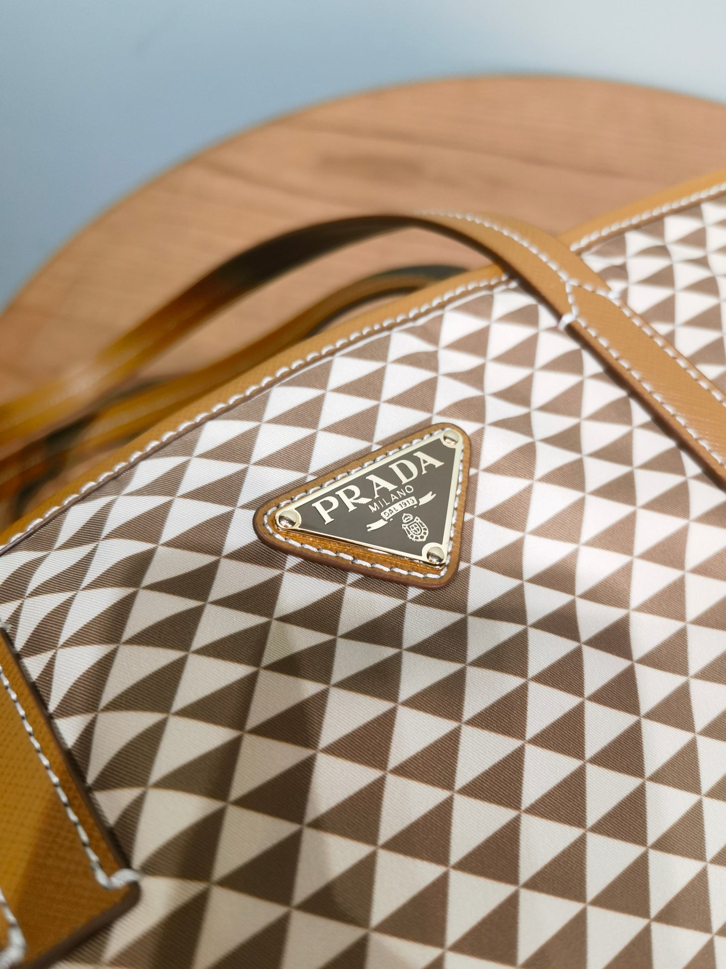 Prada Handbag 1BD552 Brown