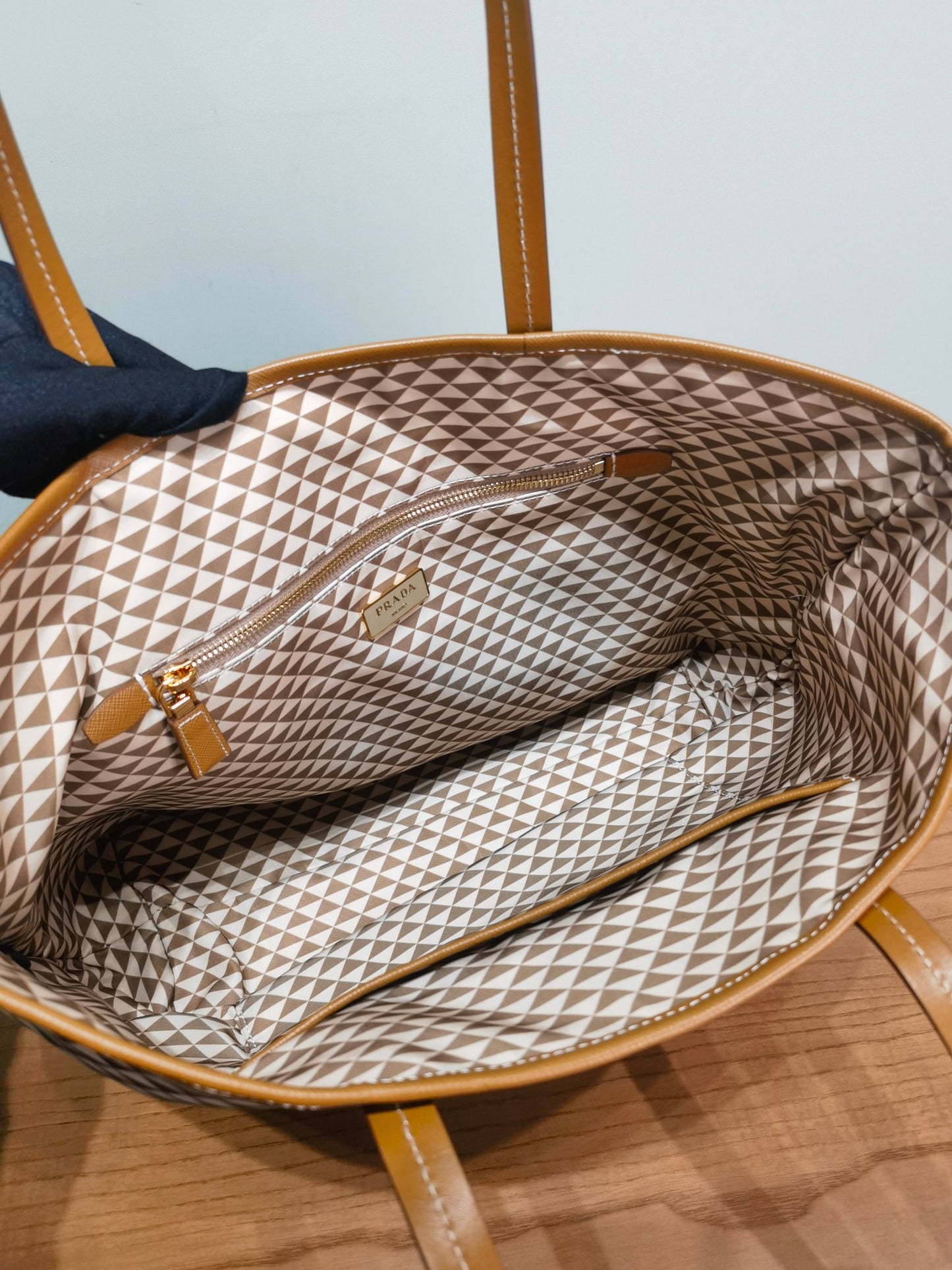 Prada Handbag 1BD552 Brown