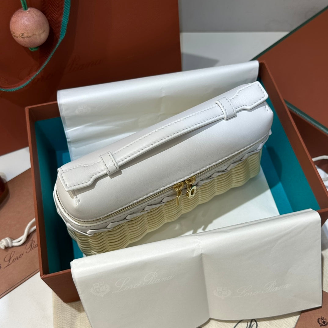 LP ExtraPocket bamboo weaving BAG Z002 white