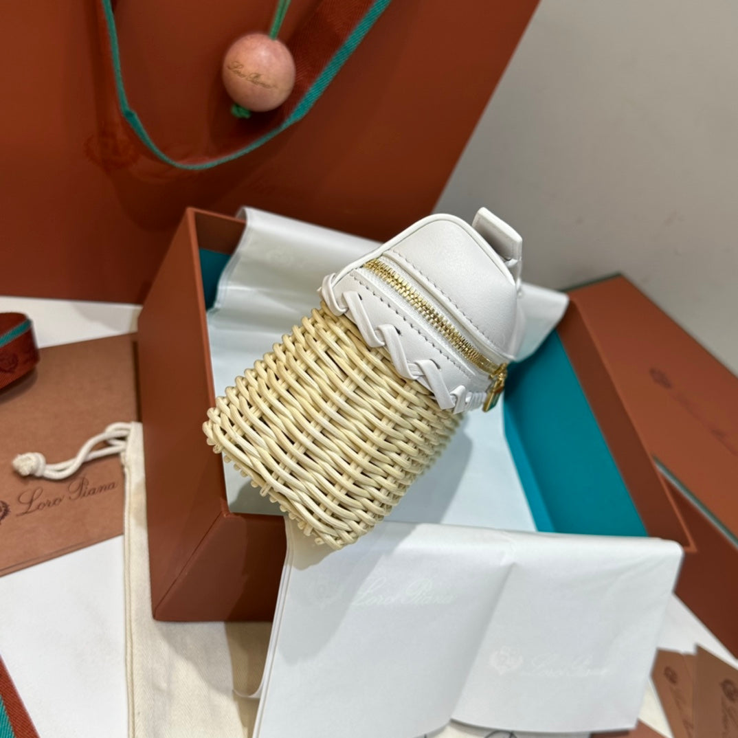 LP ExtraPocket bamboo weaving BAG Z002 white