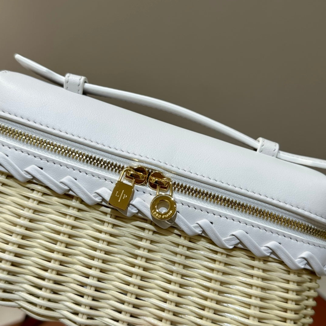 LP ExtraPocket bamboo weaving BAG Z002 white
